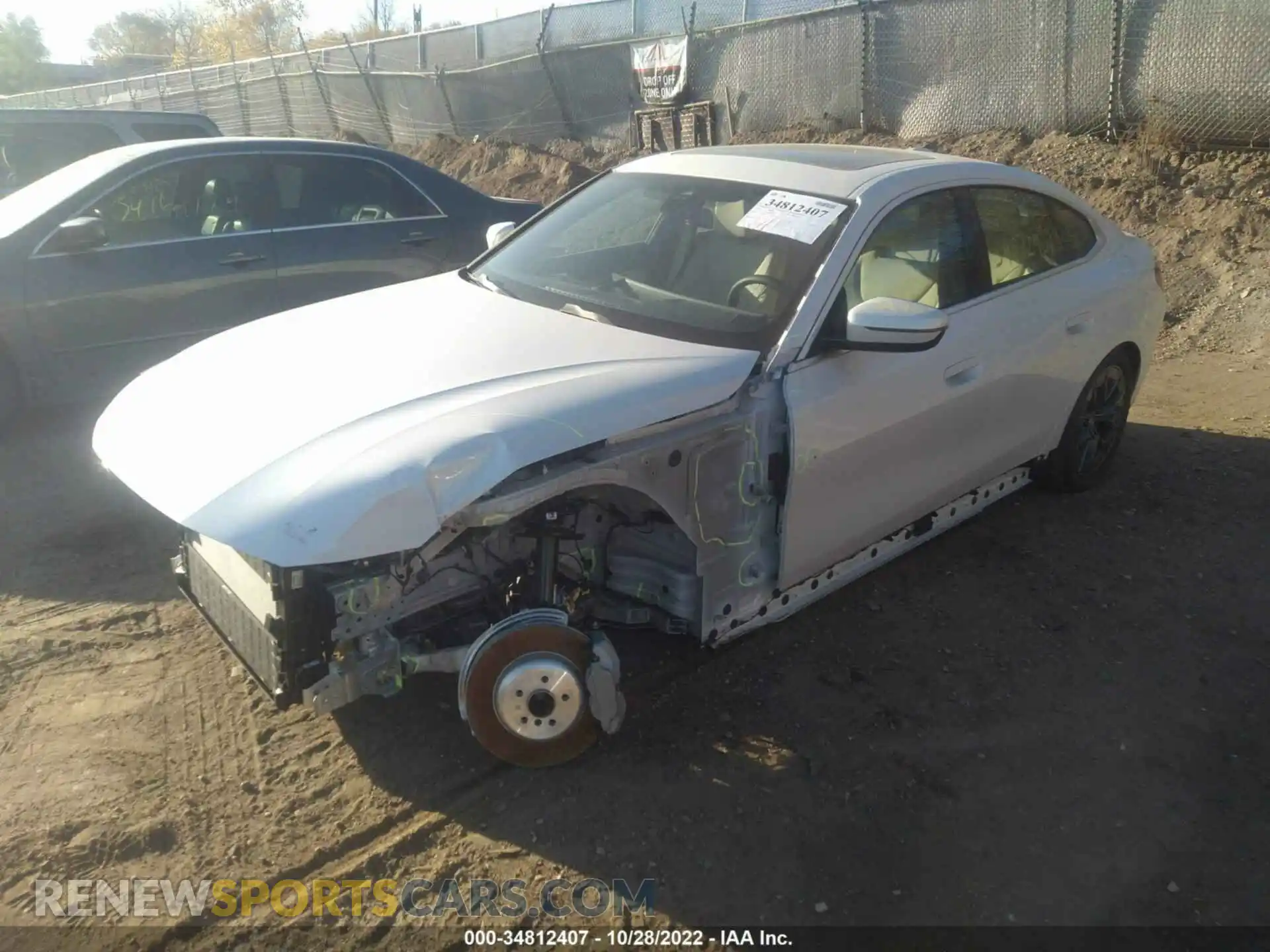 2 Photograph of a damaged car WBY73AW09NFN09378 BMW I4 2022