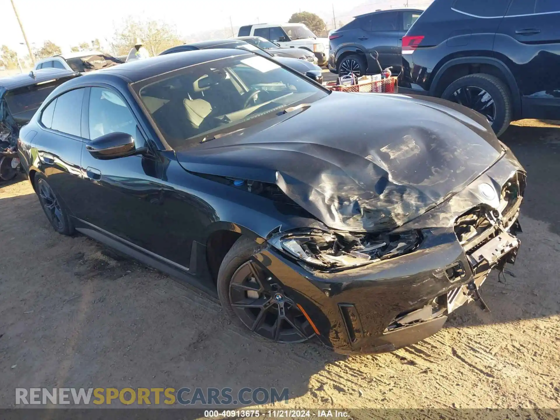 1 Photograph of a damaged car WBY73AW01PFR30465 BMW I4 2023