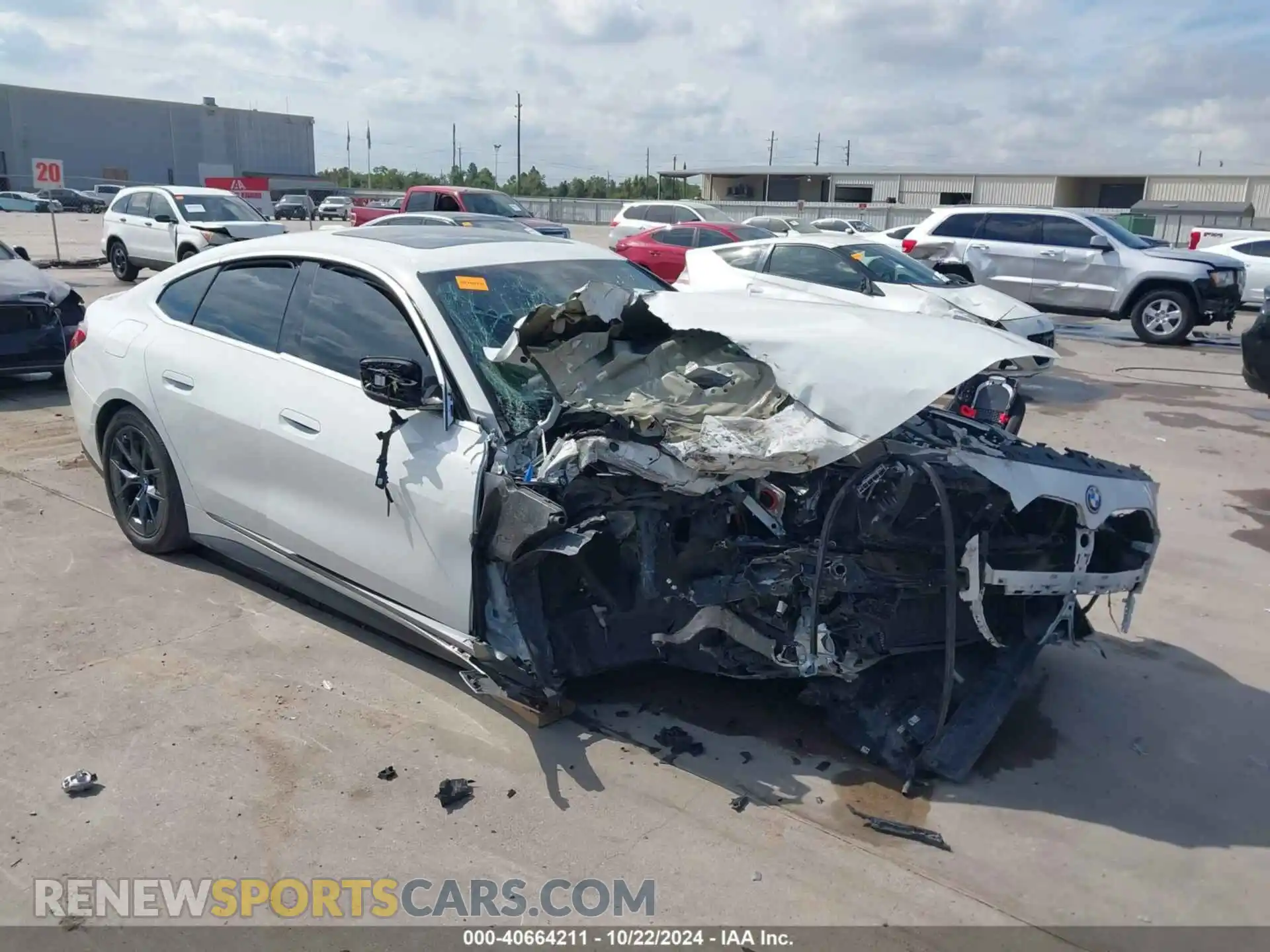 1 fotografías del automóvil dañado WBY73AW0XPFP87662 BMW I4 2023