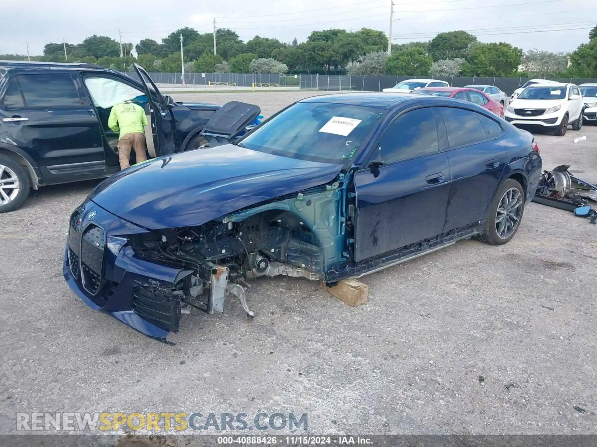 2 Photograph of a damaged car WBY33AW03RFR93715 BMW I4 2024