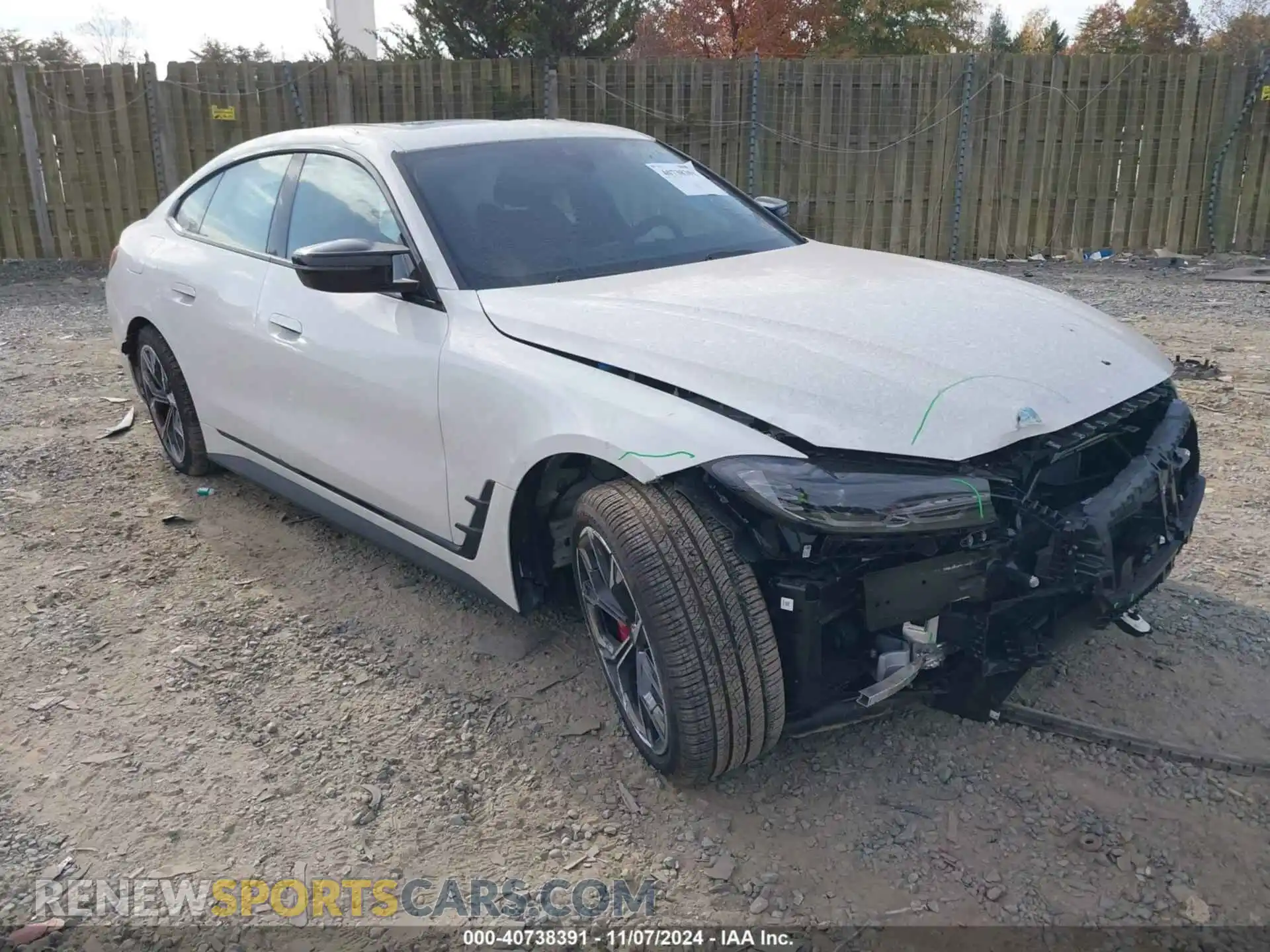 1 Photograph of a damaged car WBY33AW0XRFS32180 BMW I4 2024