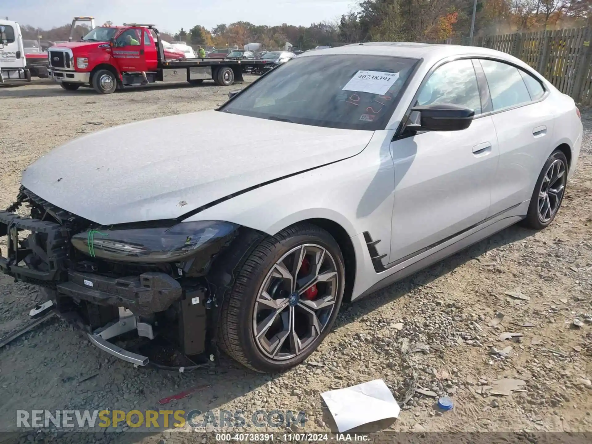 2 Photograph of a damaged car WBY33AW0XRFS32180 BMW I4 2024