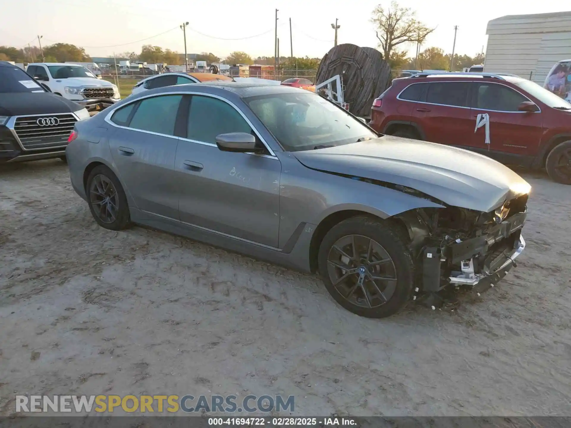 1 Photograph of a damaged car WBY43AW02RFT14568 BMW I4 2024
