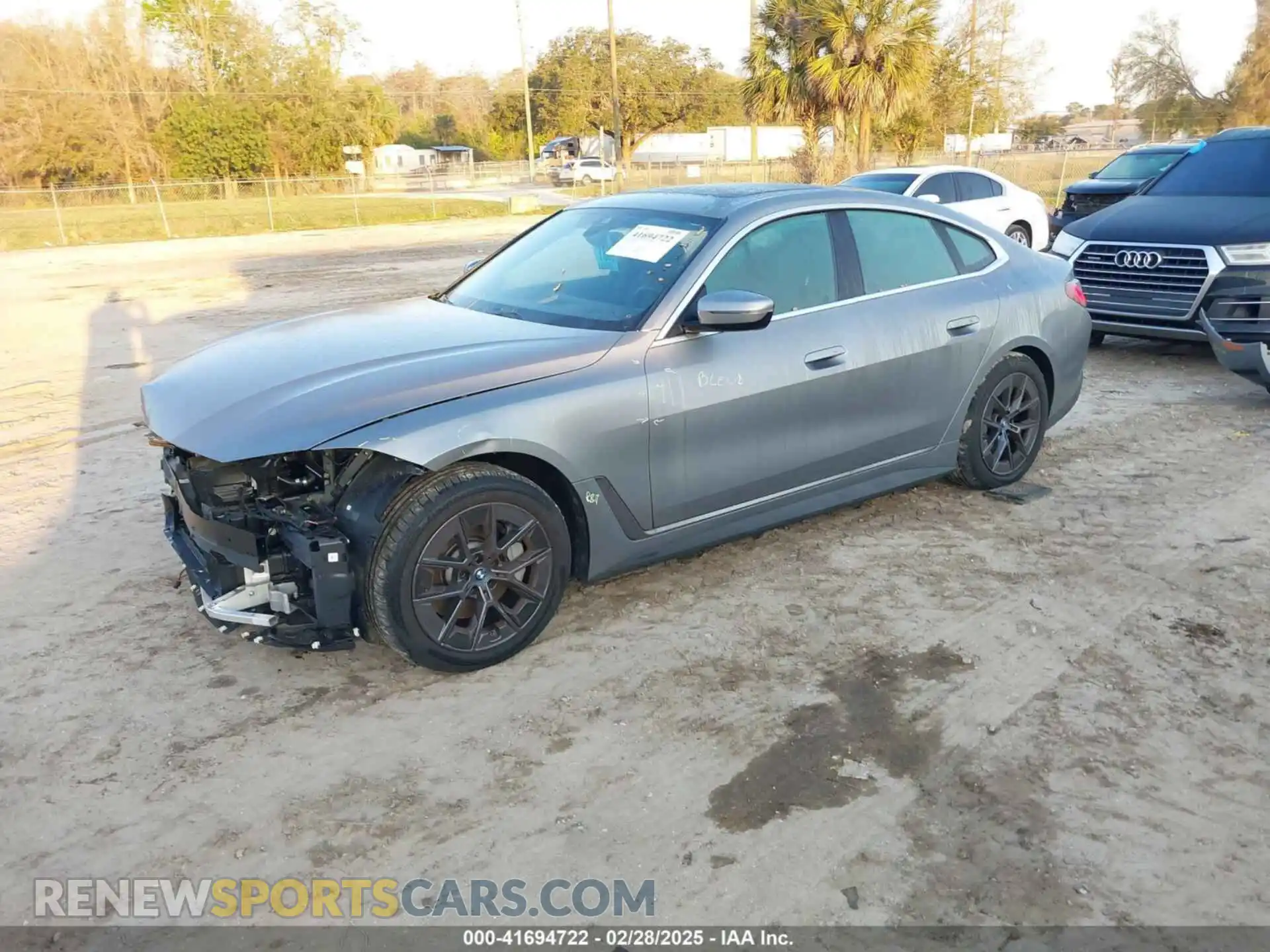 2 Photograph of a damaged car WBY43AW02RFT14568 BMW I4 2024