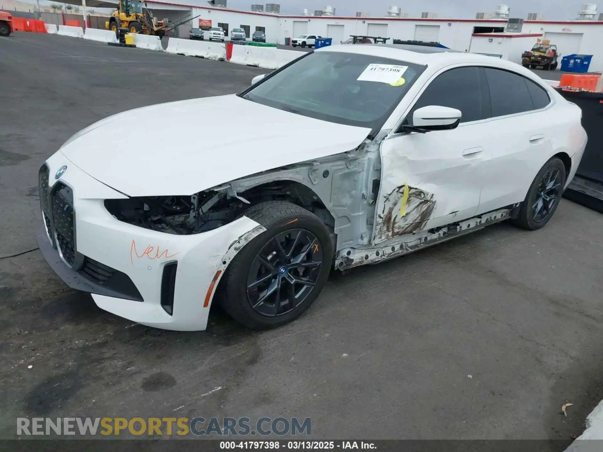 2 Photograph of a damaged car WBY43AW04RFR67340 BMW I4 2024