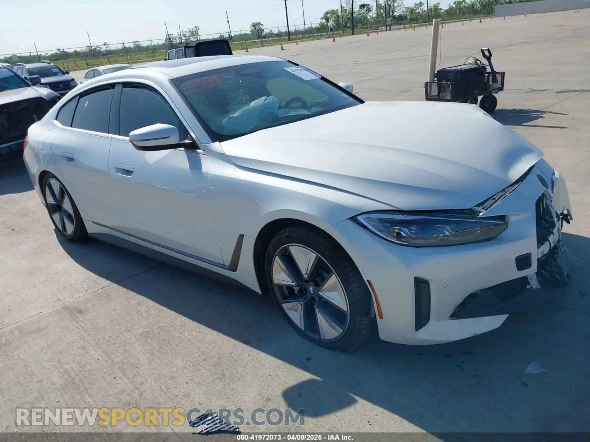 1 Photograph of a damaged car WBY43AW04RFT05953 BMW I4 2024