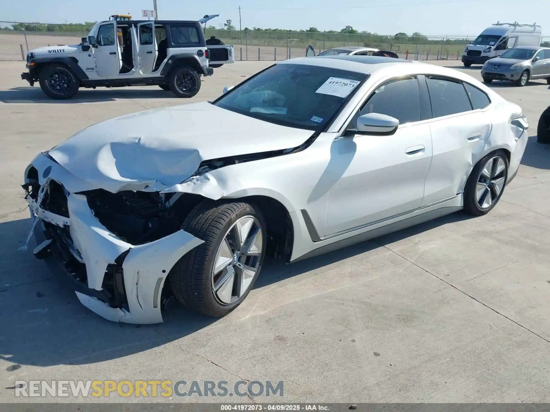 2 Photograph of a damaged car WBY43AW04RFT05953 BMW I4 2024