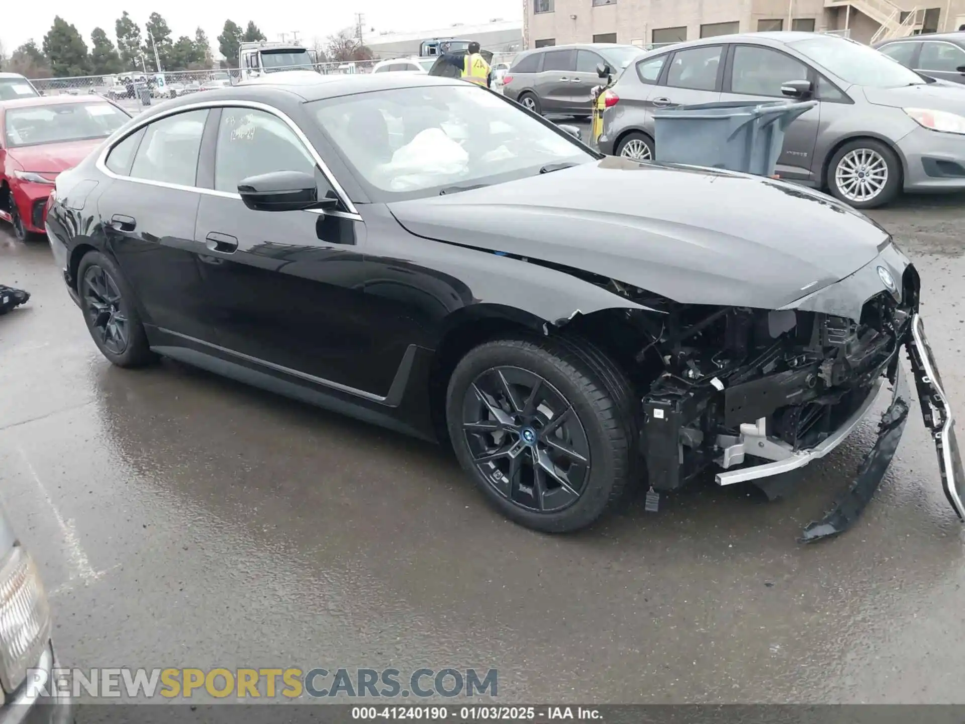 1 Photograph of a damaged car WBY43AW08RFT02294 BMW I4 2024