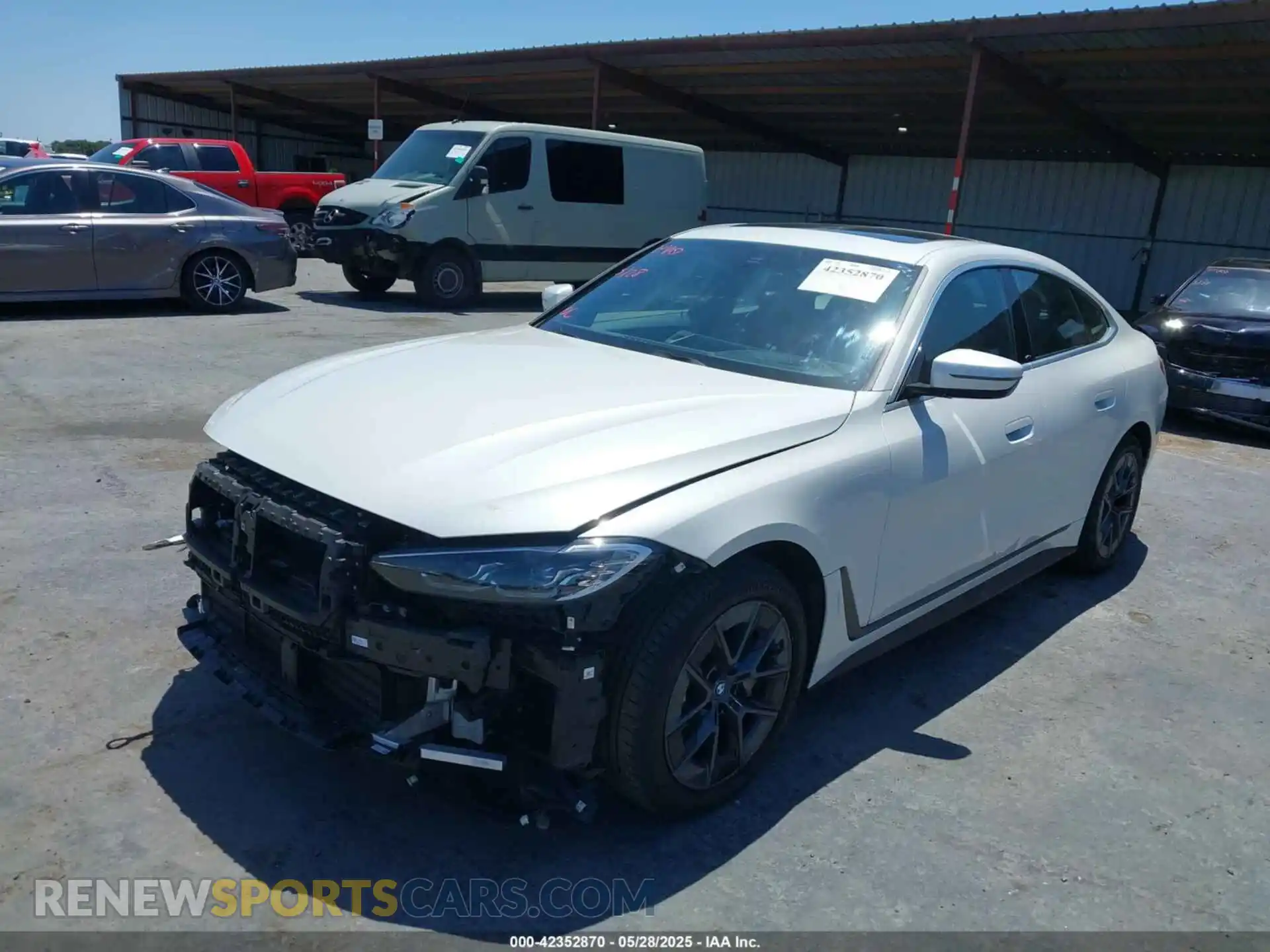 2 Photograph of a damaged car WBY43AW09RFS19070 BMW I4 2024