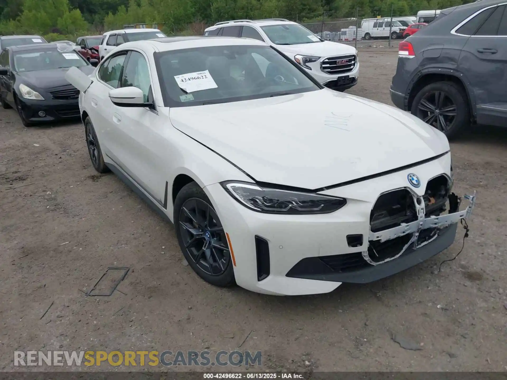 1 Photograph of a damaged car WBY43AW0XRFS64888 BMW I4 2024