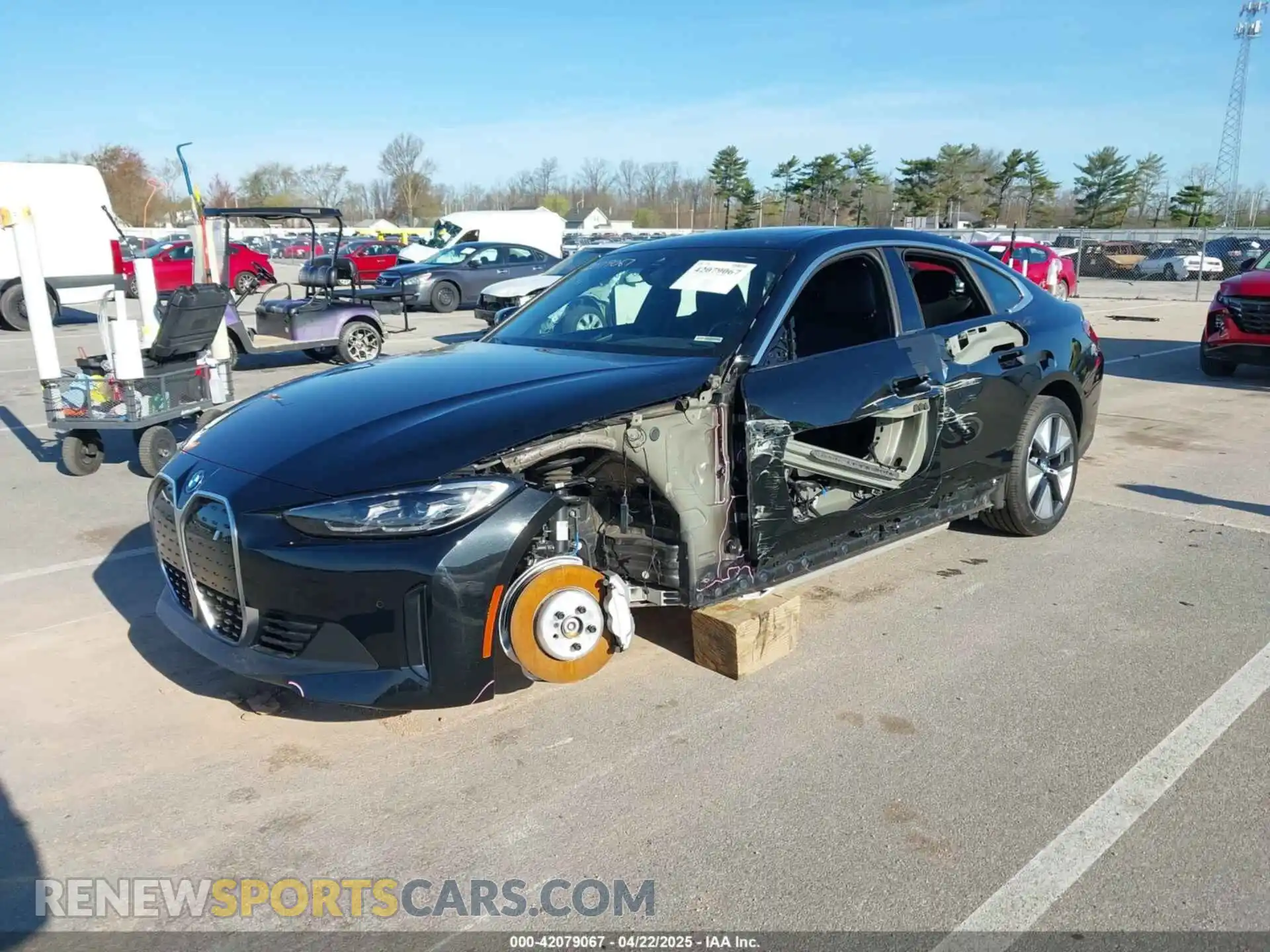 2 Photograph of a damaged car WBY83FB05RFS69775 BMW I4 2024