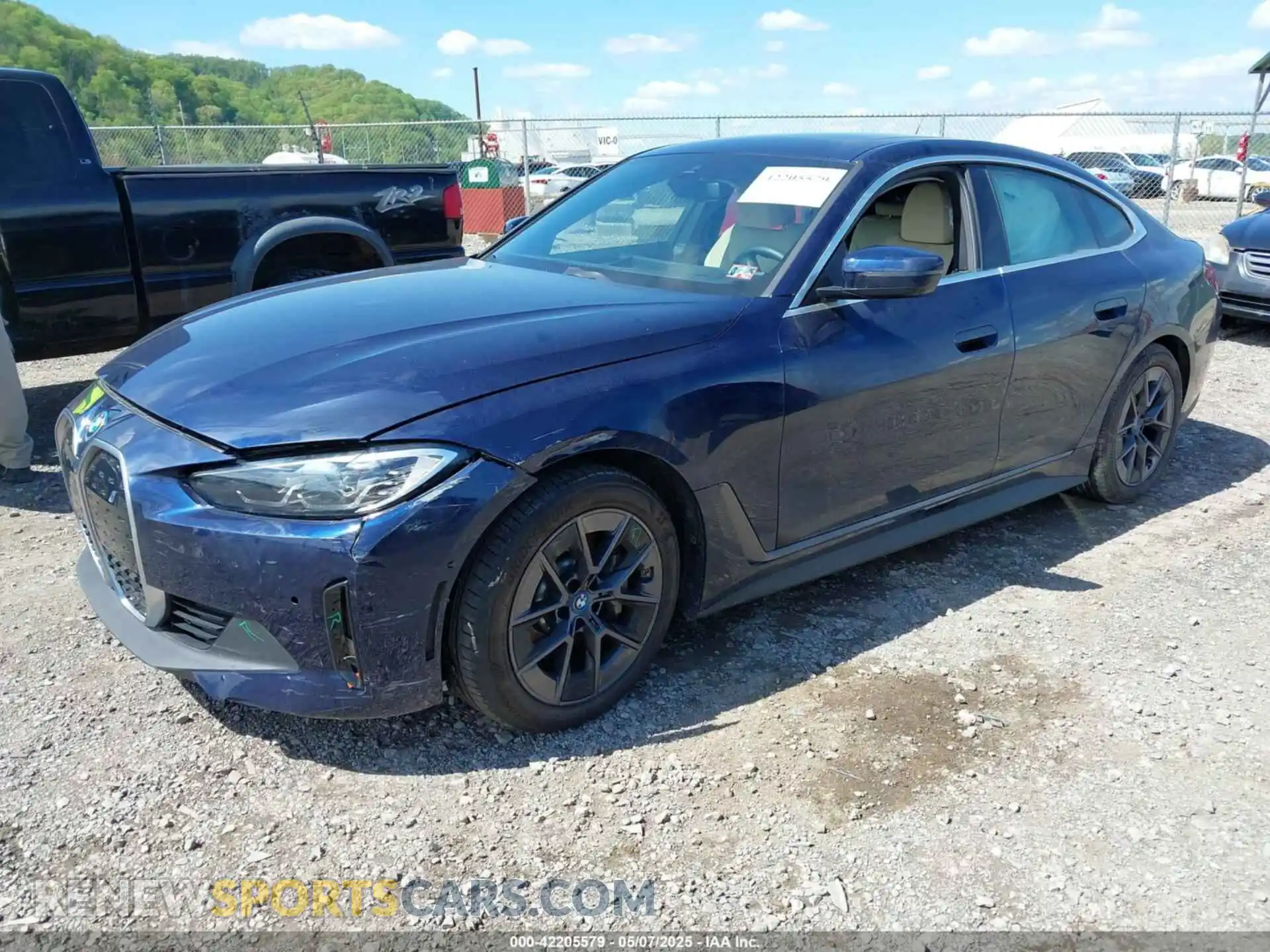 2 Photograph of a damaged car WBY83FB06RFS78758 BMW I4 2024