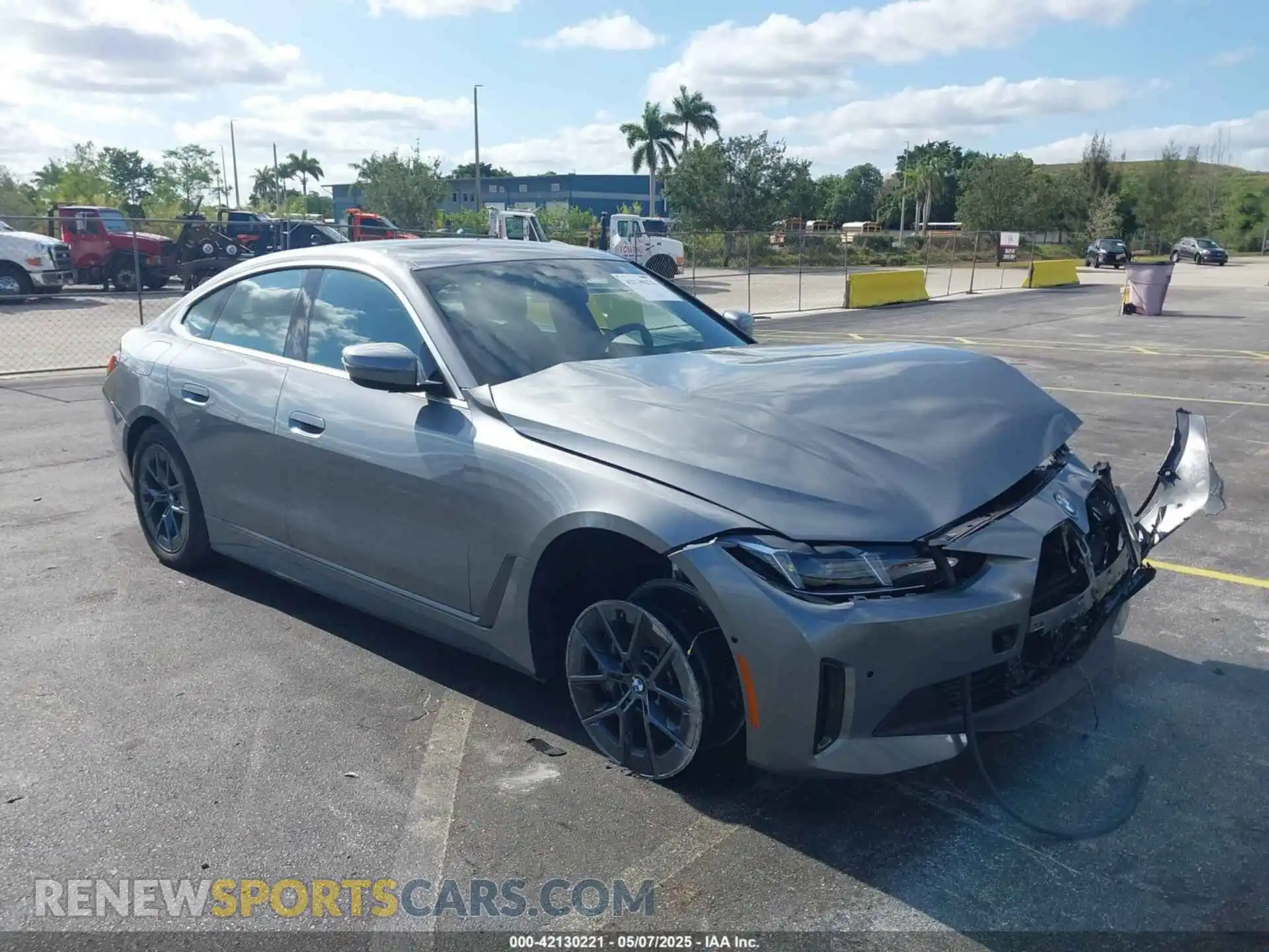 1 Photograph of a damaged car WBY43HD04SFT92948 BMW I4 2025