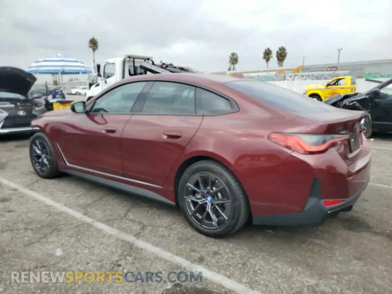 2 Photograph of a damaged car WBY73AW01NFN11450 BMW I4 EDRIVE 2022