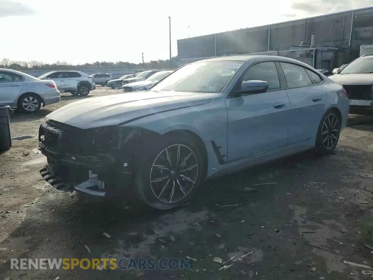 1 Photograph of a damaged car WBY73AW02NFM61268 BMW I4 EDRIVE 2022