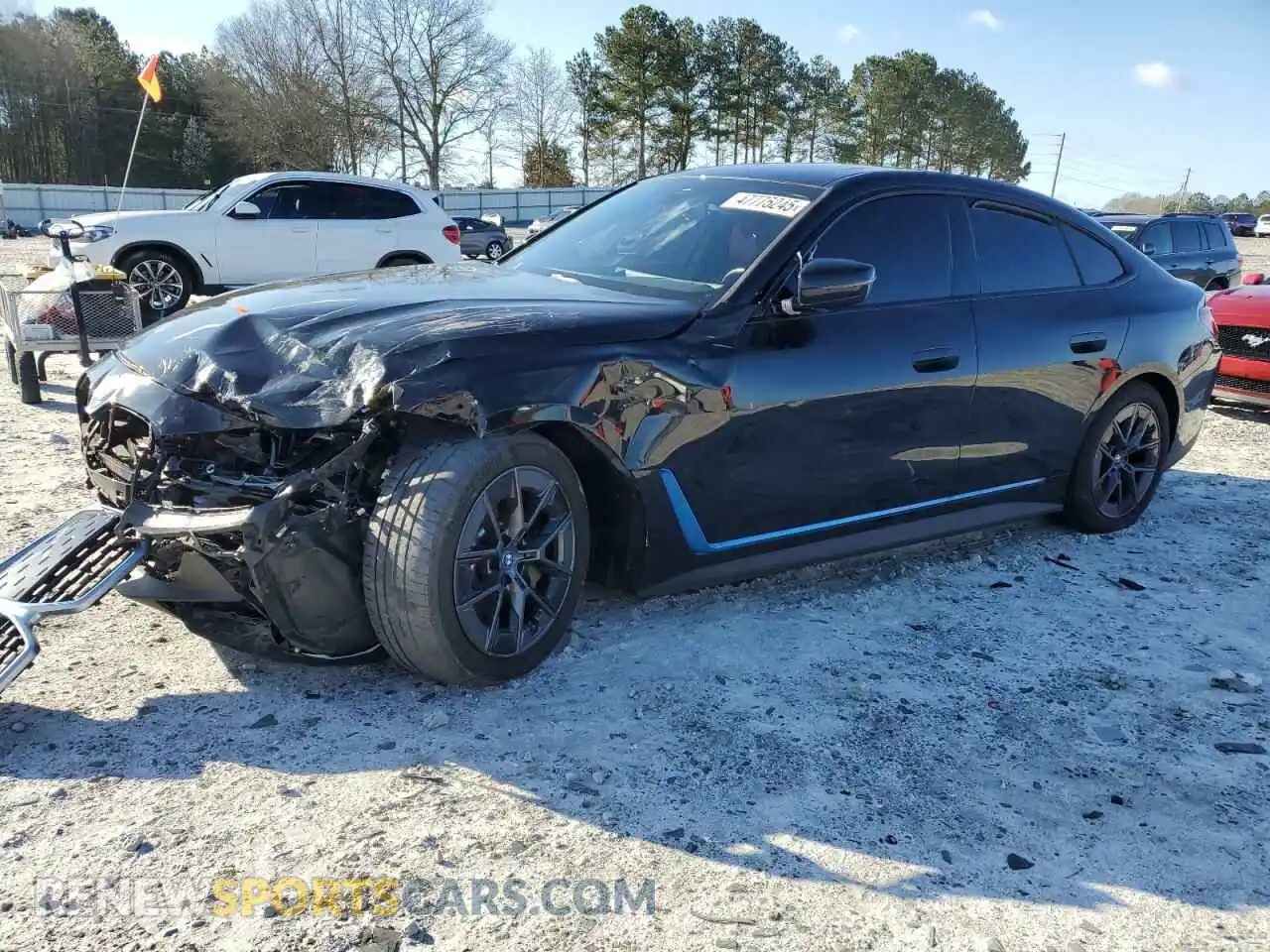 1 Photograph of a damaged car WBY73AW03NFM93176 BMW I4 EDRIVE 2022