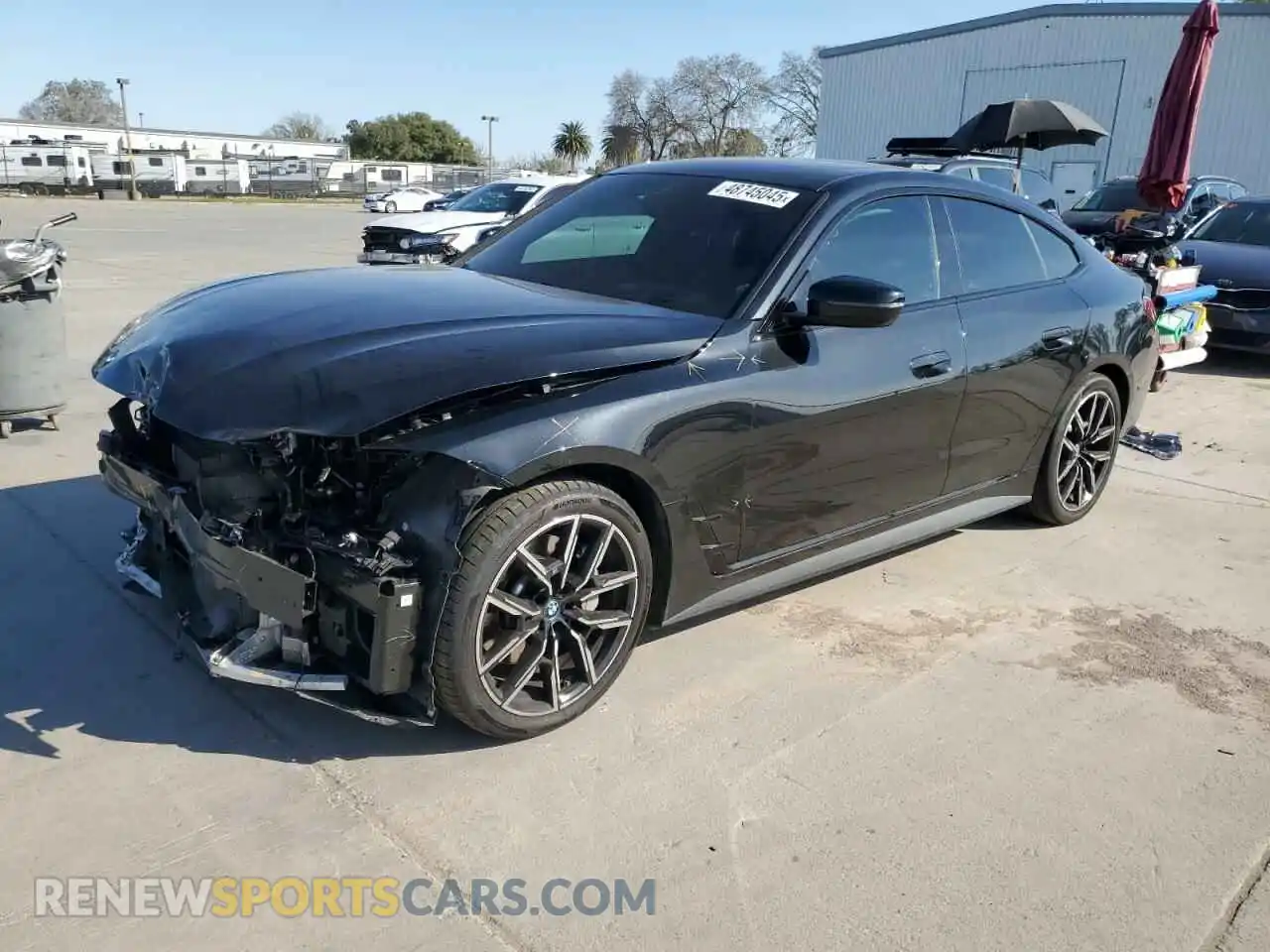 1 Photograph of a damaged car WBY73AW0XNFN03508 BMW I4 EDRIVE 2022