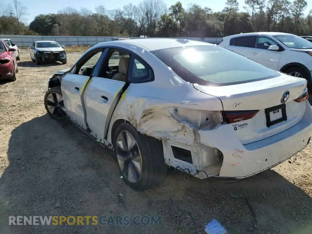 2 Photograph of a damaged car WBY43AW03PFP62850 BMW I4 EDRIVE 2023