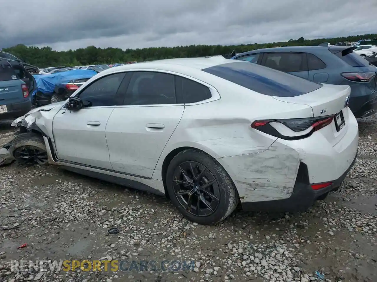 2 Photograph of a damaged car WBY43AW04PFR16630 BMW I4 EDRIVE 2023