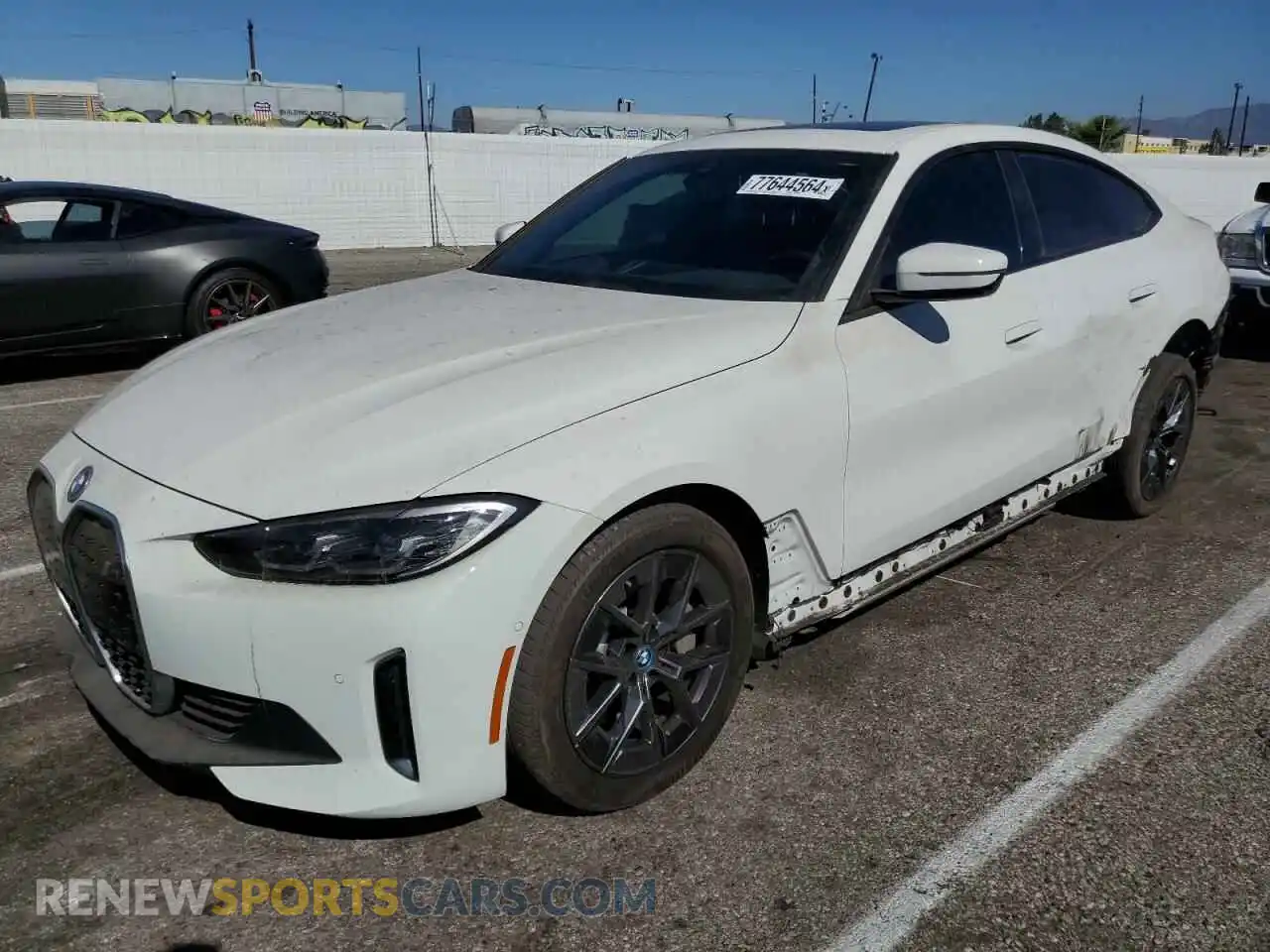 1 Photograph of a damaged car WBY43AW07PFP94474 BMW I4 EDRIVE 2023