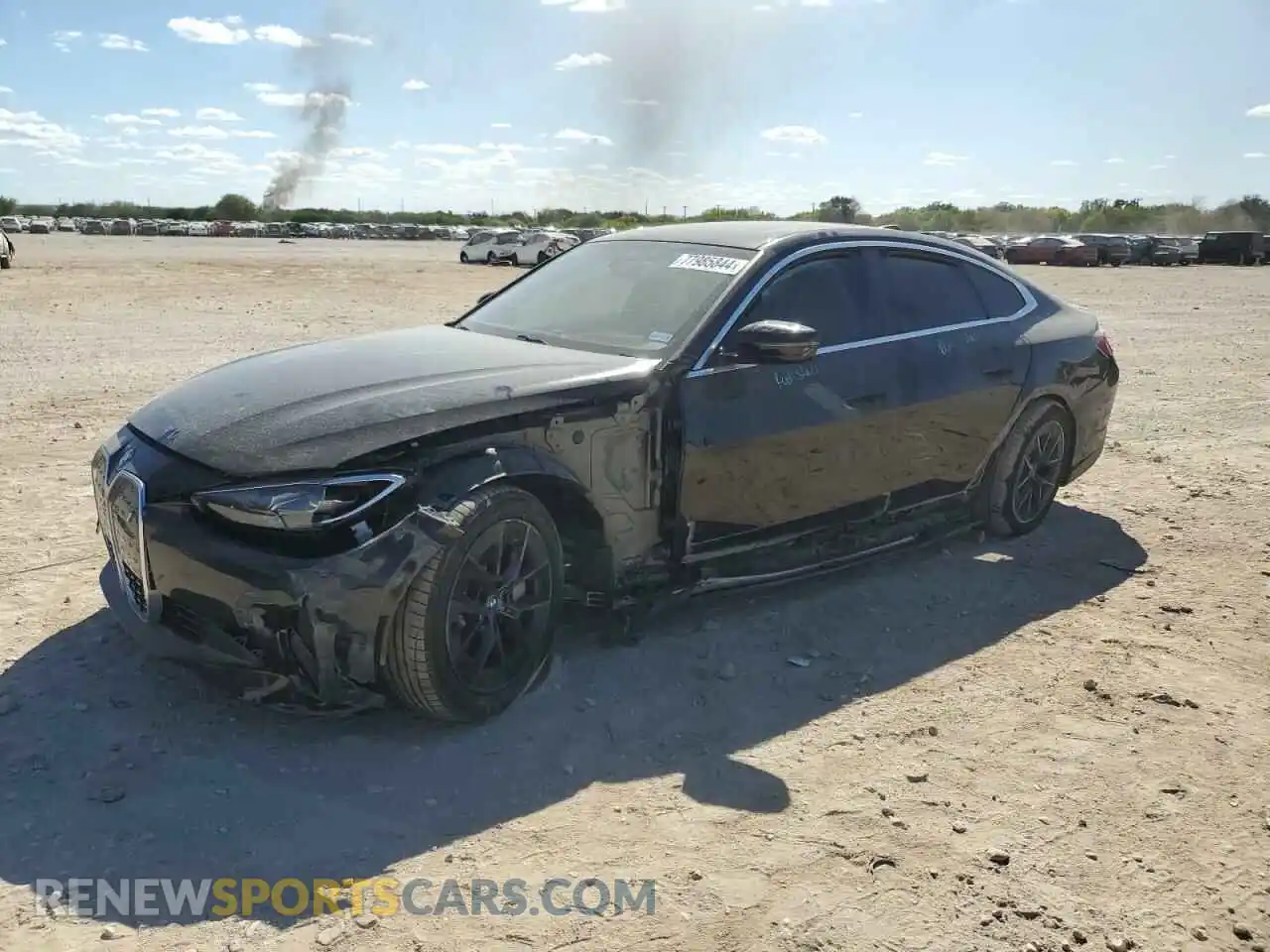 1 Фотография поврежденного автомобиля WBY43AW0XPFP97157 BMW I4 EDRIVE 2023