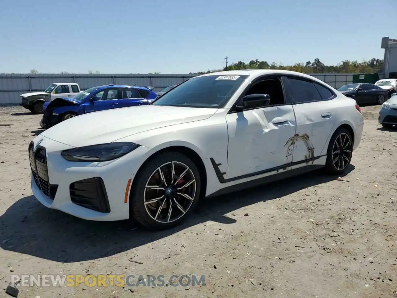 1 fotografías del automóvil dañado WBY73AW05PFR24197 BMW I4 EDRIVE 2023