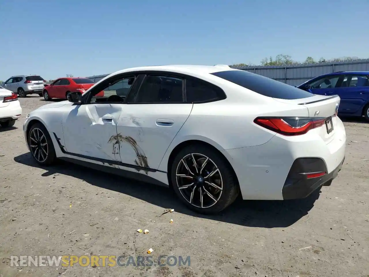 2 fotografías del automóvil dañado WBY73AW05PFR24197 BMW I4 EDRIVE 2023