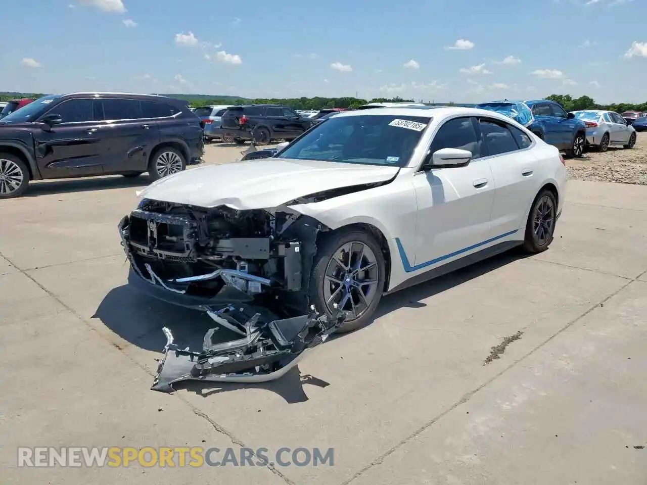 1 Photograph of a damaged car WBY73AW06PFN59951 BMW I4 EDRIVE 2023
