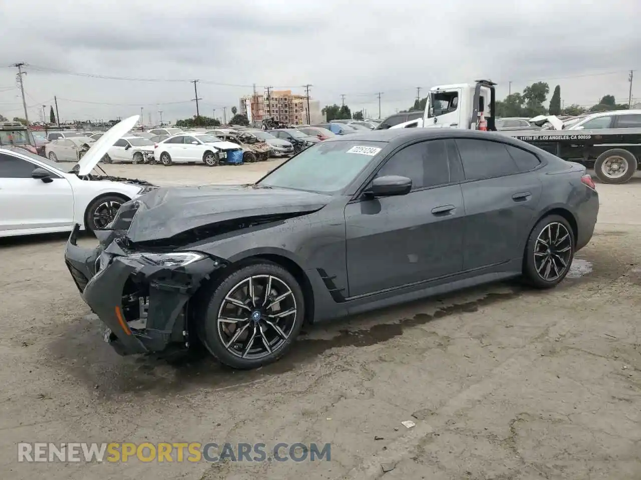 1 Фотография поврежденного автомобиля WBY73AW08PFN58817 BMW I4 EDRIVE 2023