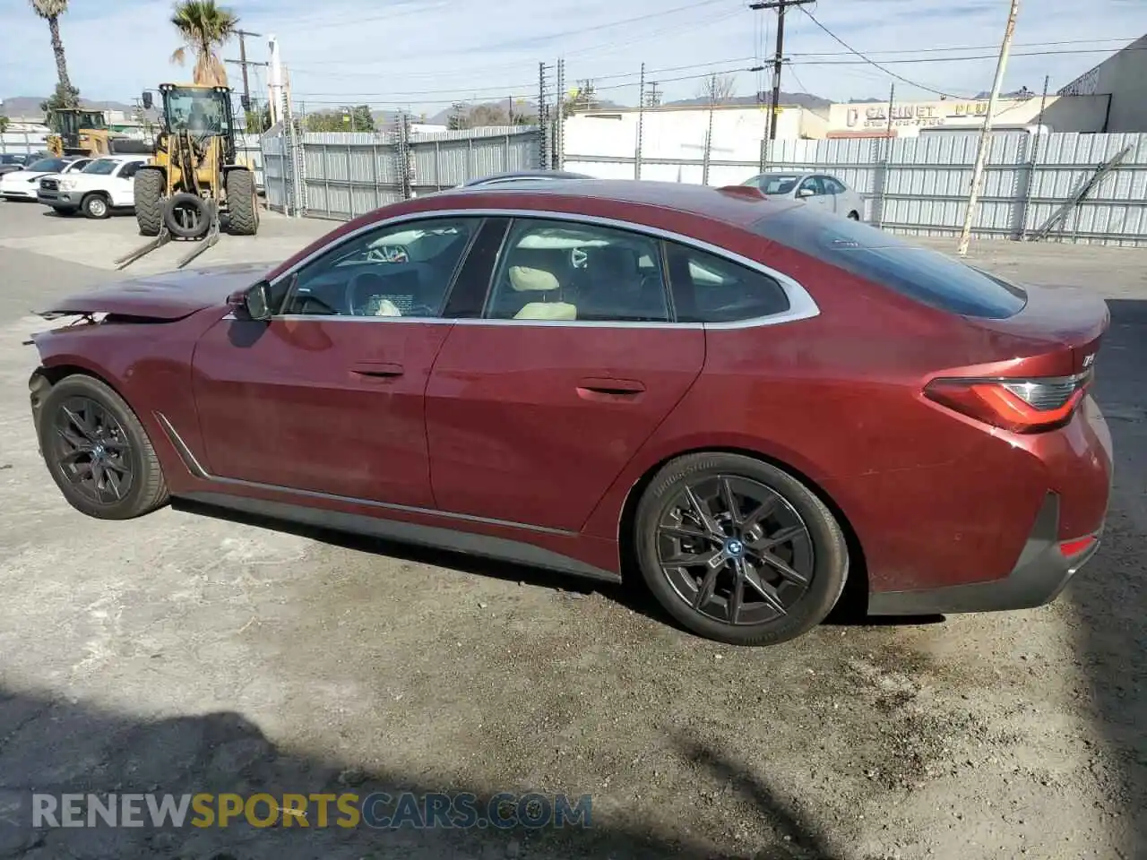 2 Photograph of a damaged car WBY43AW00RFS13061 BMW I4 EDRIVE 2024