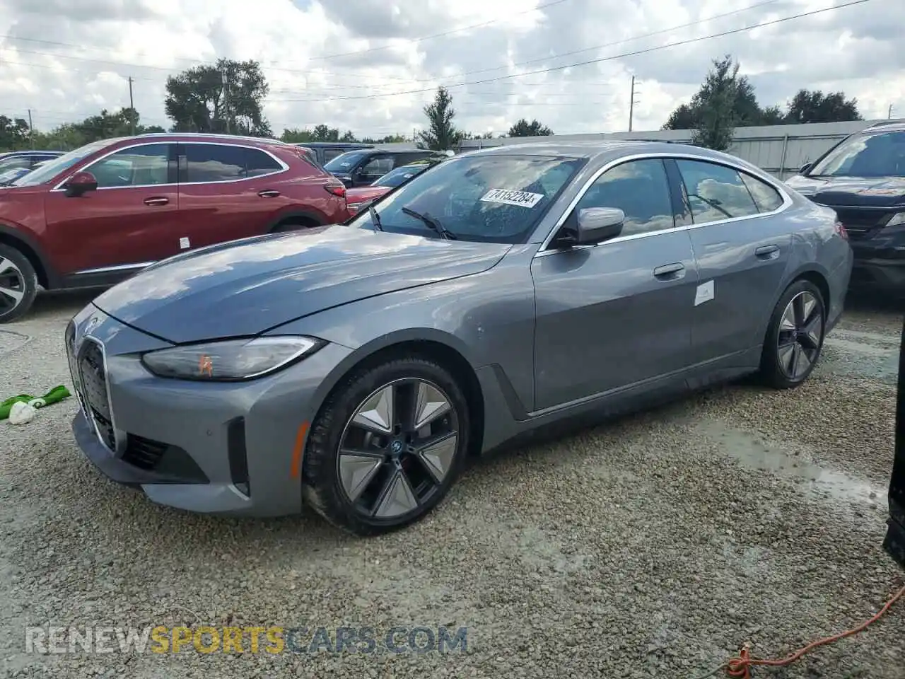 1 fotografías del automóvil dañado WBY43AW00RFS51292 BMW I4 EDRIVE 2024