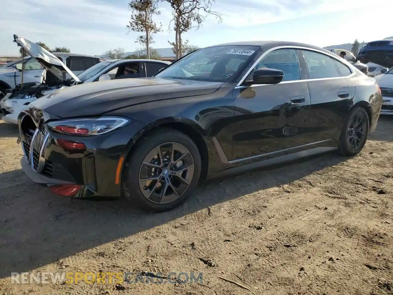 1 Photograph of a damaged car WBY43AW00RFS52409 BMW I4 EDRIVE 2024