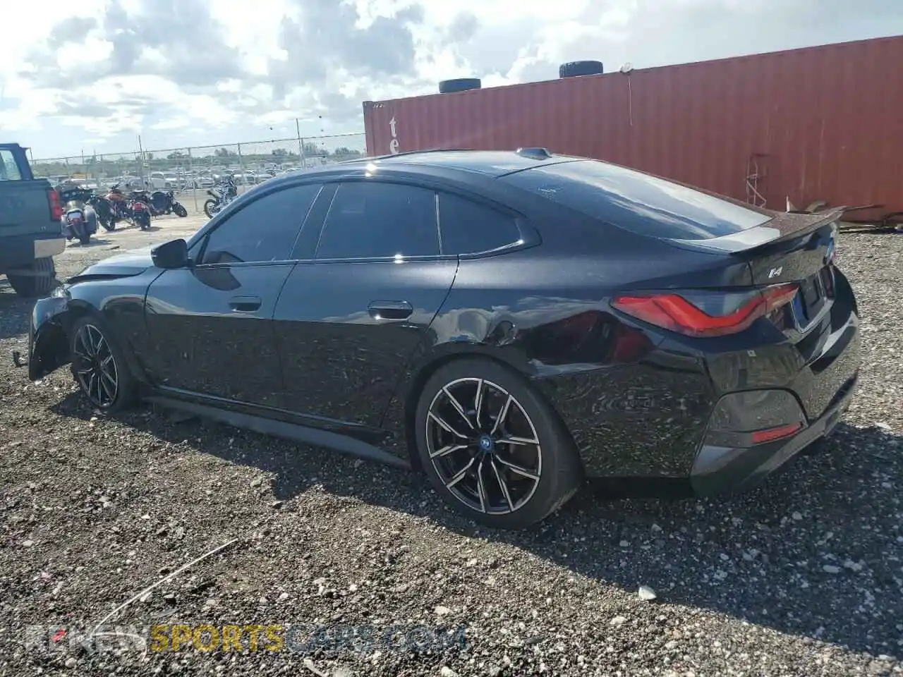2 Photograph of a damaged car WBY43AW05RFS30003 BMW I4 EDRIVE 2024