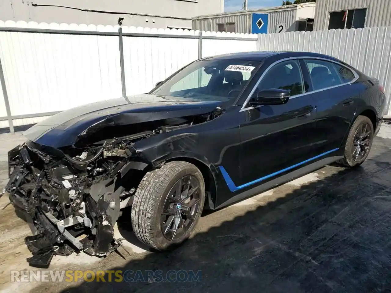 1 Photograph of a damaged car WBY73AW06RFT38823 BMW I4 EDRIVE 2024