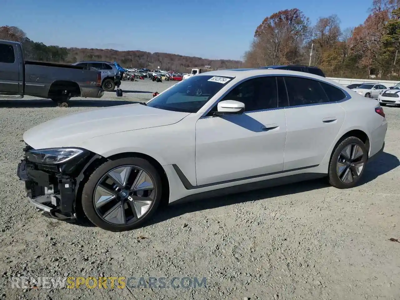 1 Photograph of a damaged car WBY73AW07RFR50559 BMW I4 EDRIVE 2024
