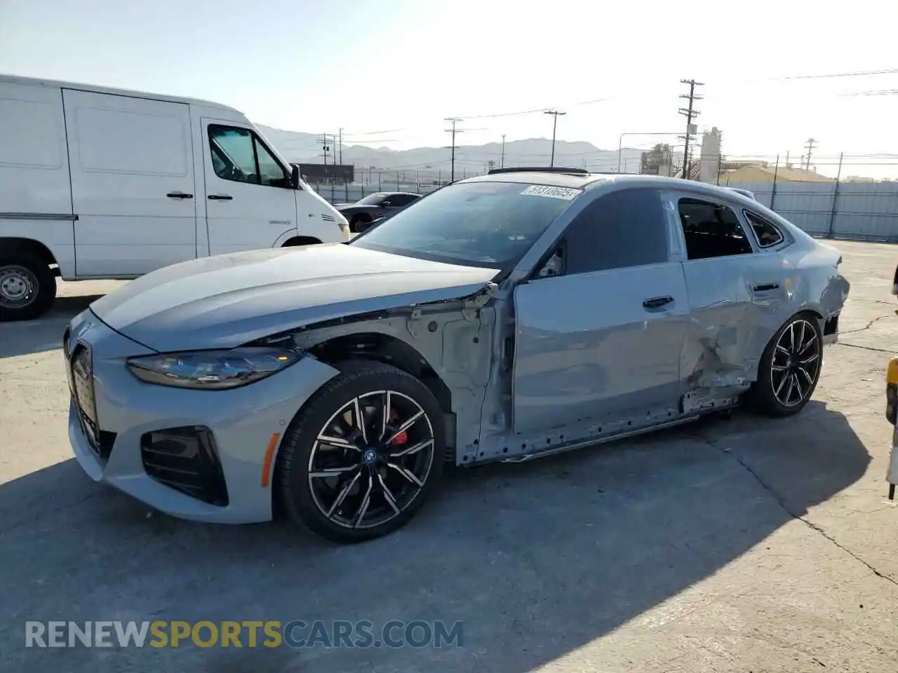 1 Фотография поврежденного автомобиля WBY33AW00PFR00503 BMW I4 M50 2023