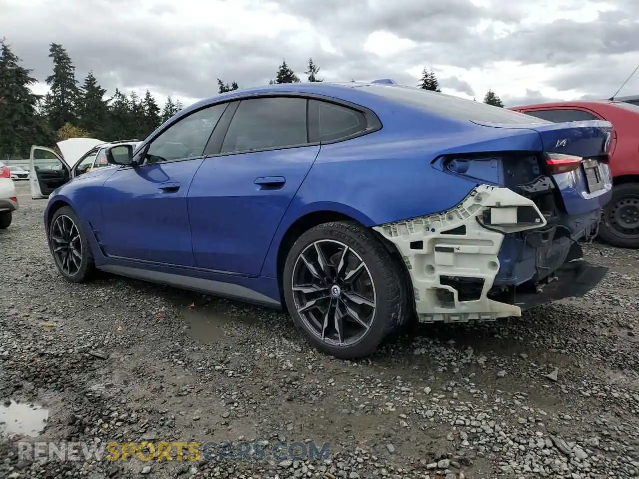 2 Photograph of a damaged car WBY33AW0XPFN08886 BMW I4 M50 2023