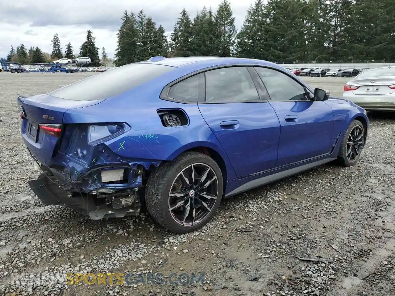 3 Photograph of a damaged car WBY33AW0XPFN08886 BMW I4 M50 2023