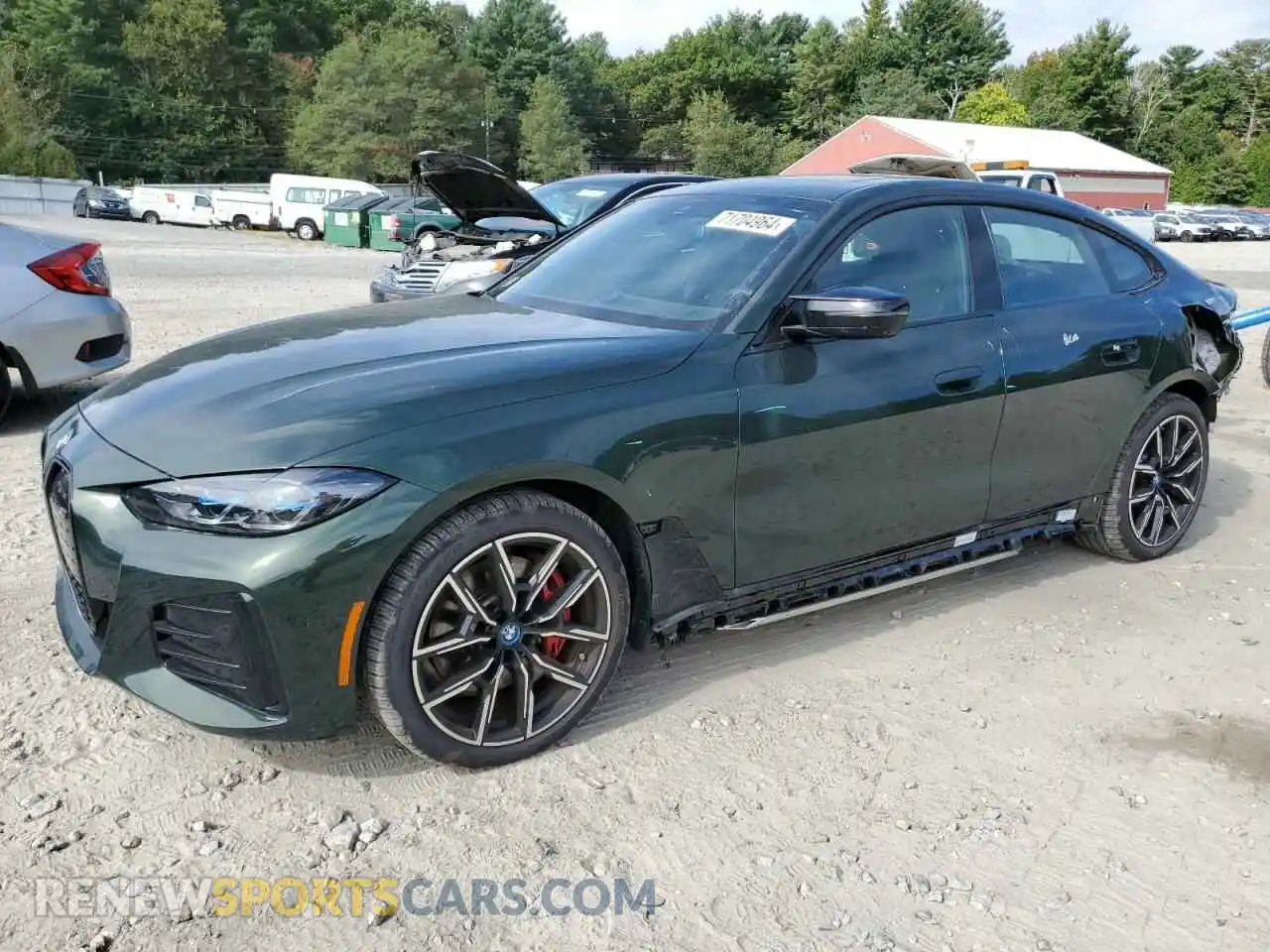 1 fotografías del automóvil dañado WBY33AW01RFS03960 BMW I4 M50 2024
