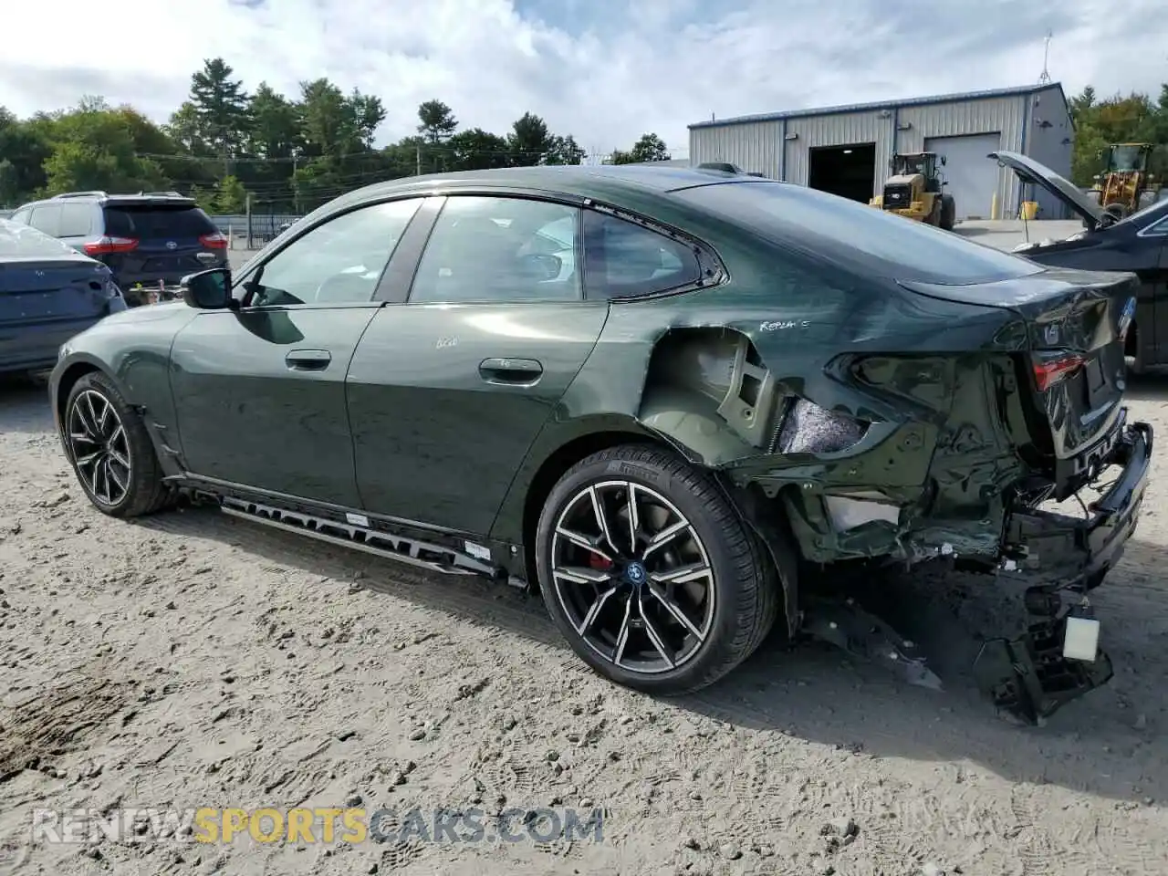 2 fotografías del automóvil dañado WBY33AW01RFS03960 BMW I4 M50 2024