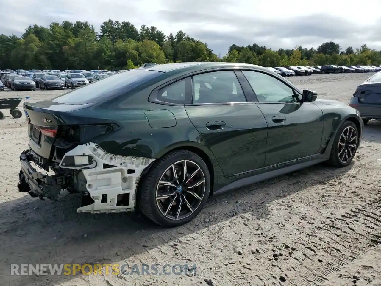 3 fotografías del automóvil dañado WBY33AW01RFS03960 BMW I4 M50 2024