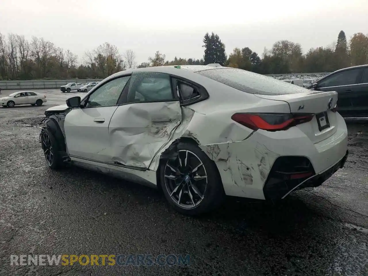 2 Photograph of a damaged car WBY33AW04RFS73484 BMW I4 M50 2024