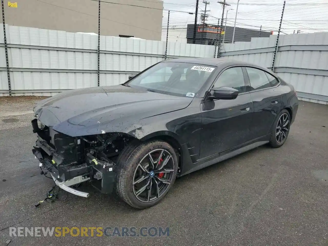 1 Photograph of a damaged car WBY33AW05RFS51543 BMW I4 M50 2024