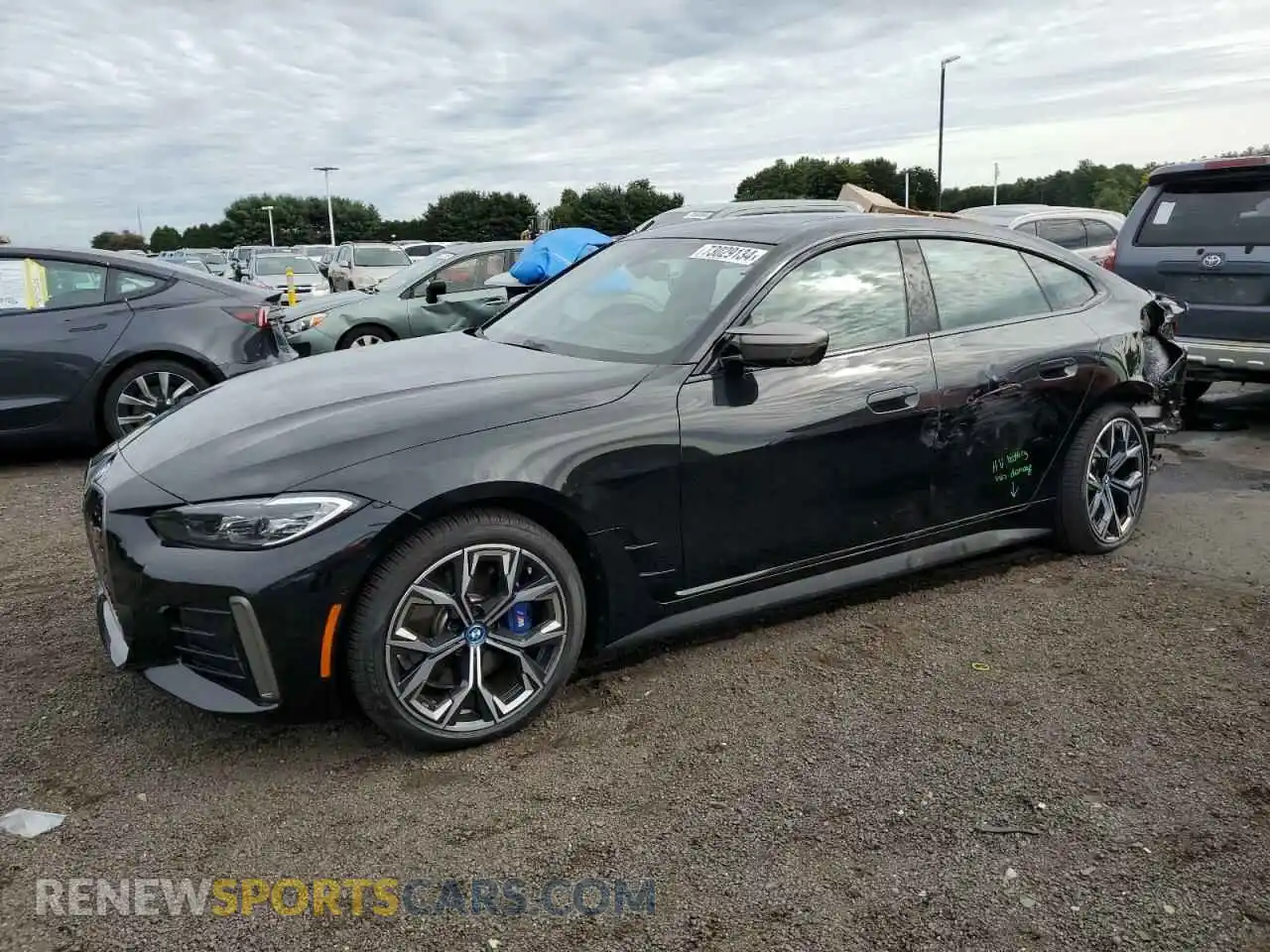 1 Photograph of a damaged car WBY33AW07RFS16874 BMW I4 M50 2024