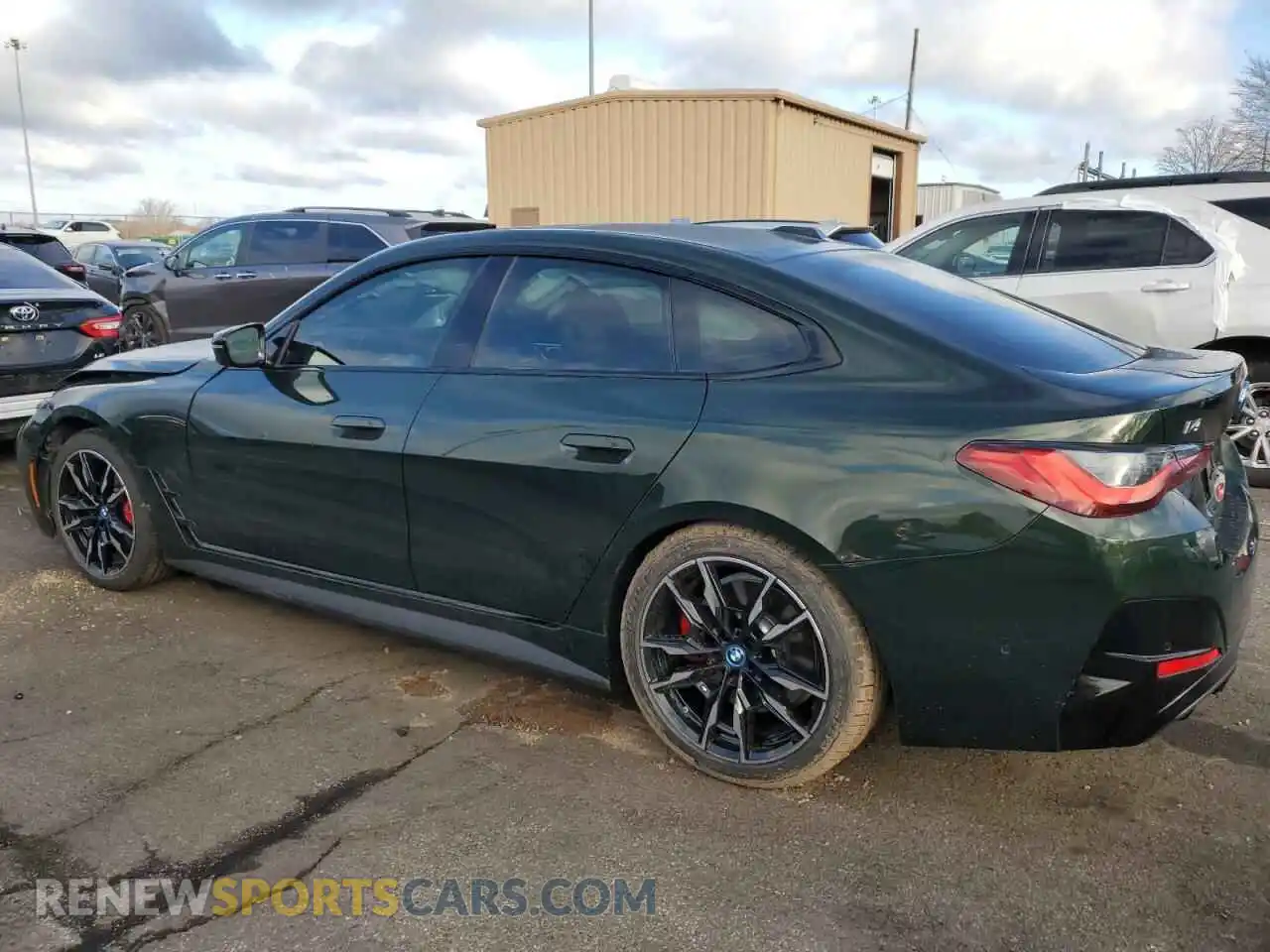 2 Photograph of a damaged car WBY33AW0XRFS54227 BMW I4 M50 2024