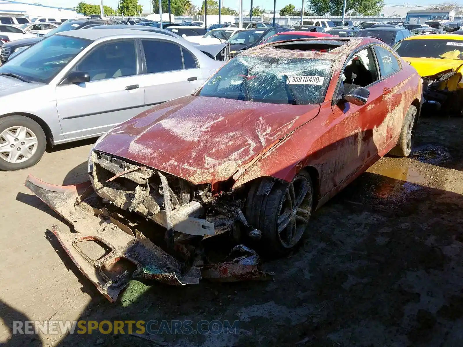 2 Photograph of a damaged car WBA2J5C56K7D21416 BMW M2 2019