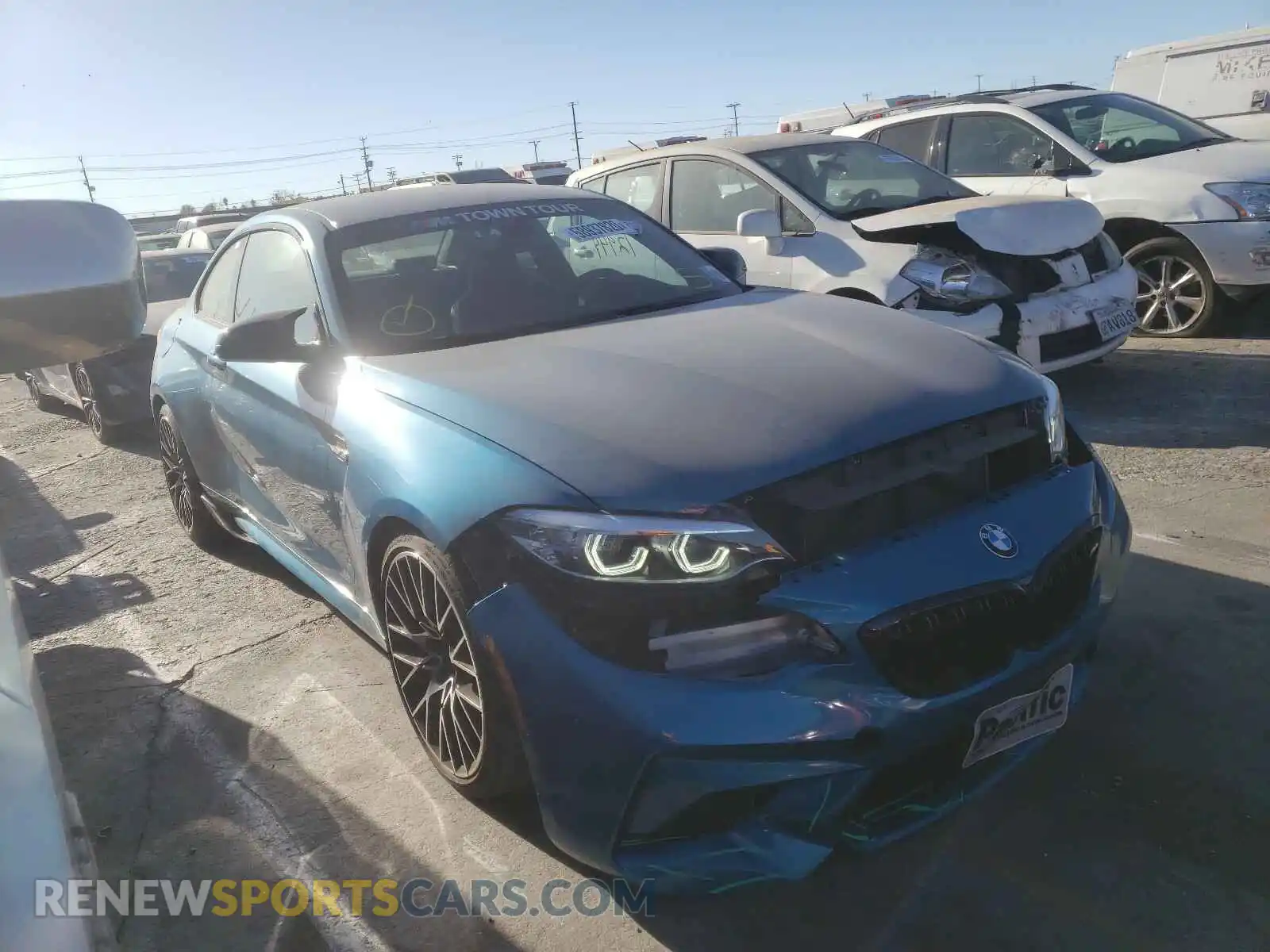 1 Photograph of a damaged car WBS2U7C51K7D43340 BMW M2 2019