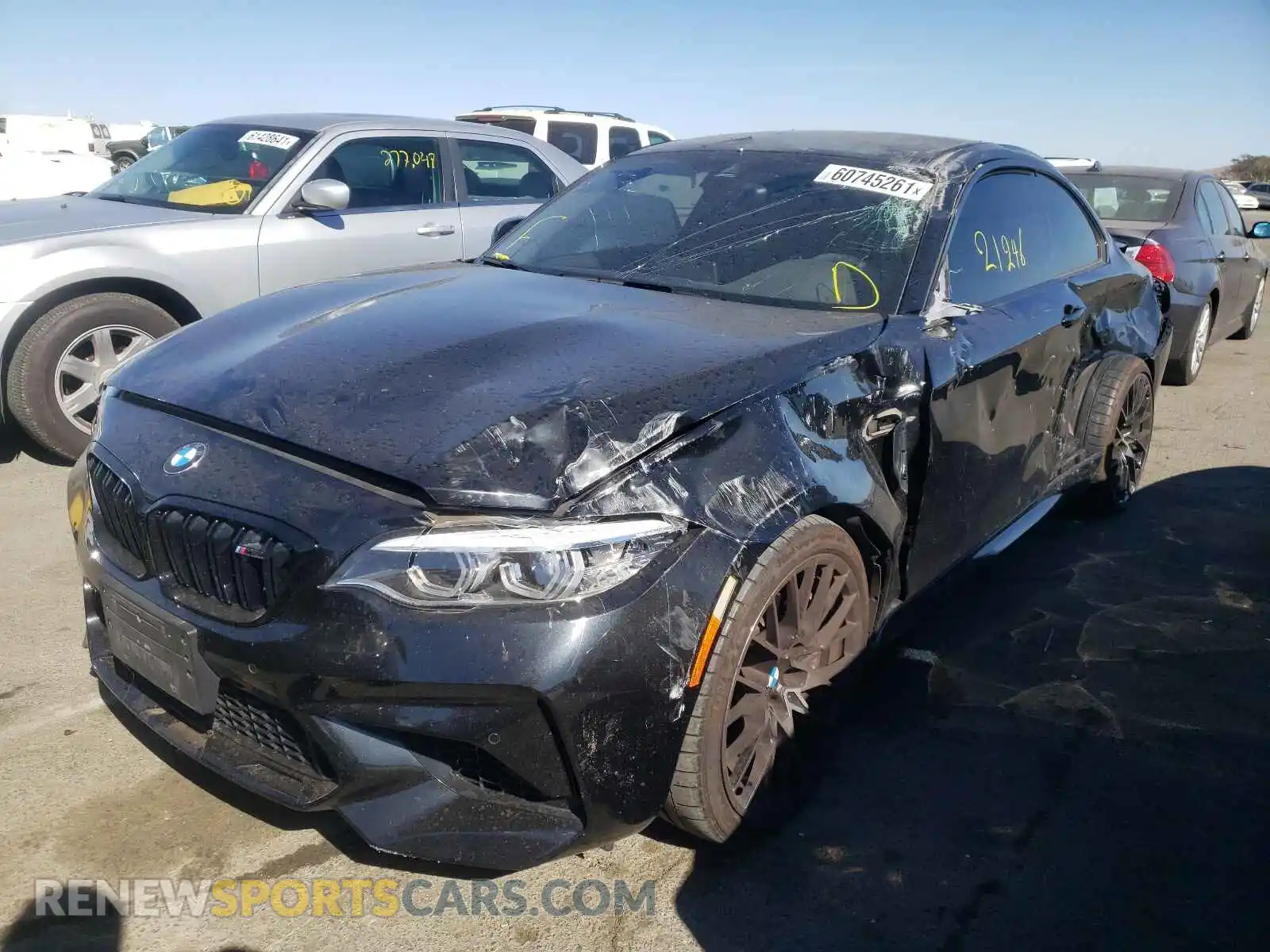 2 Photograph of a damaged car WBS2U7C52K7D11433 BMW M2 2019