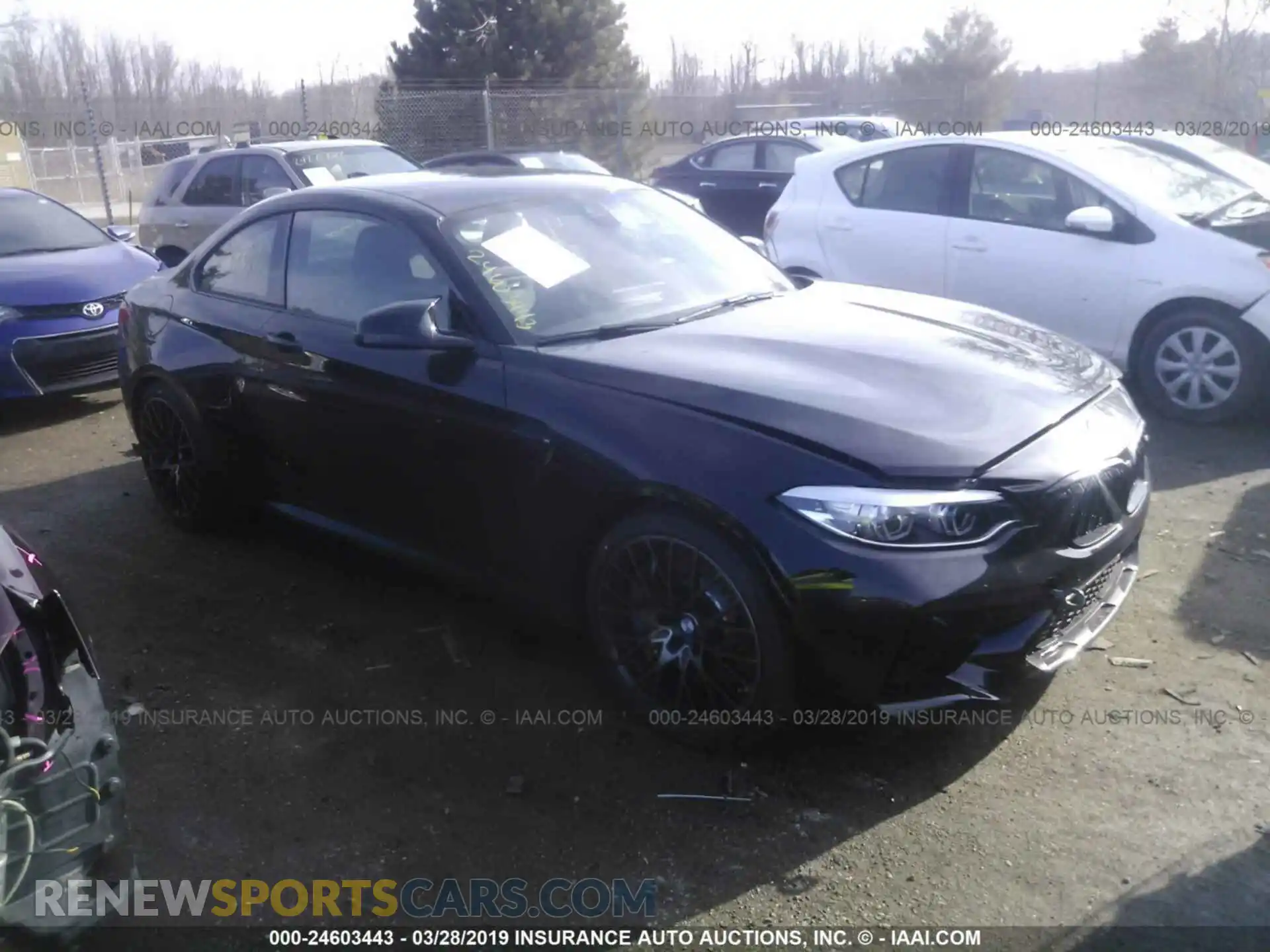 1 Photograph of a damaged car WBS2U7C55KVJ07749 BMW M2 2019