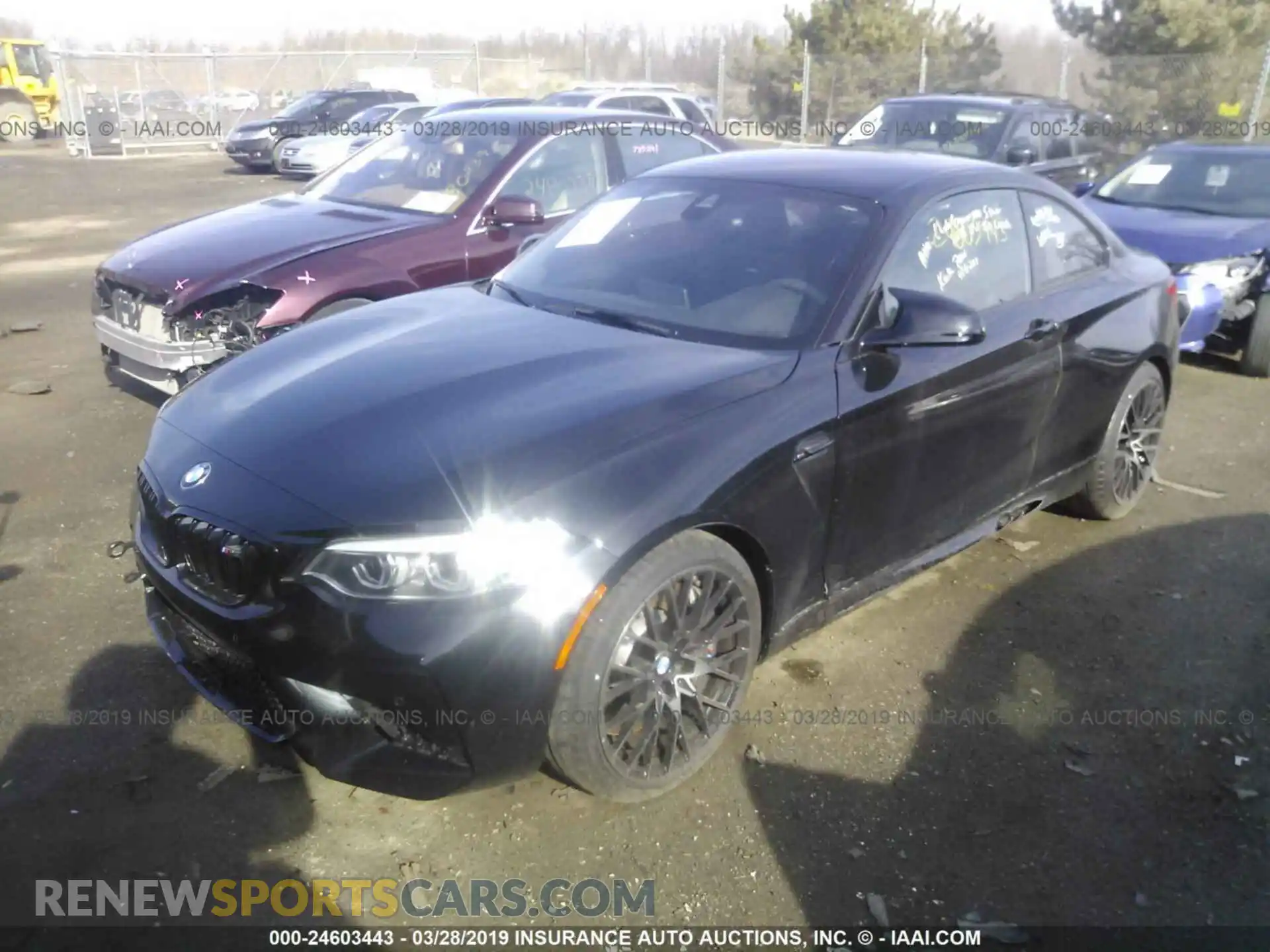 2 Photograph of a damaged car WBS2U7C55KVJ07749 BMW M2 2019